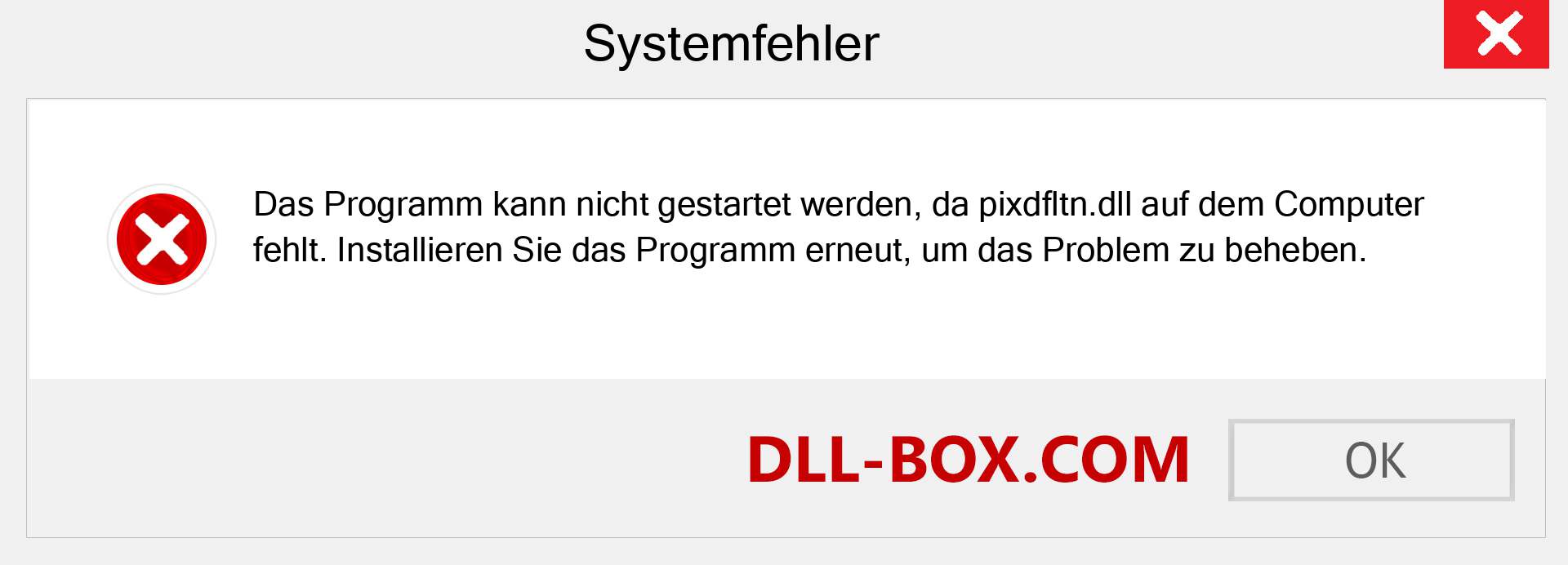 pixdfltn.dll-Datei fehlt?. Download für Windows 7, 8, 10 - Fix pixdfltn dll Missing Error unter Windows, Fotos, Bildern