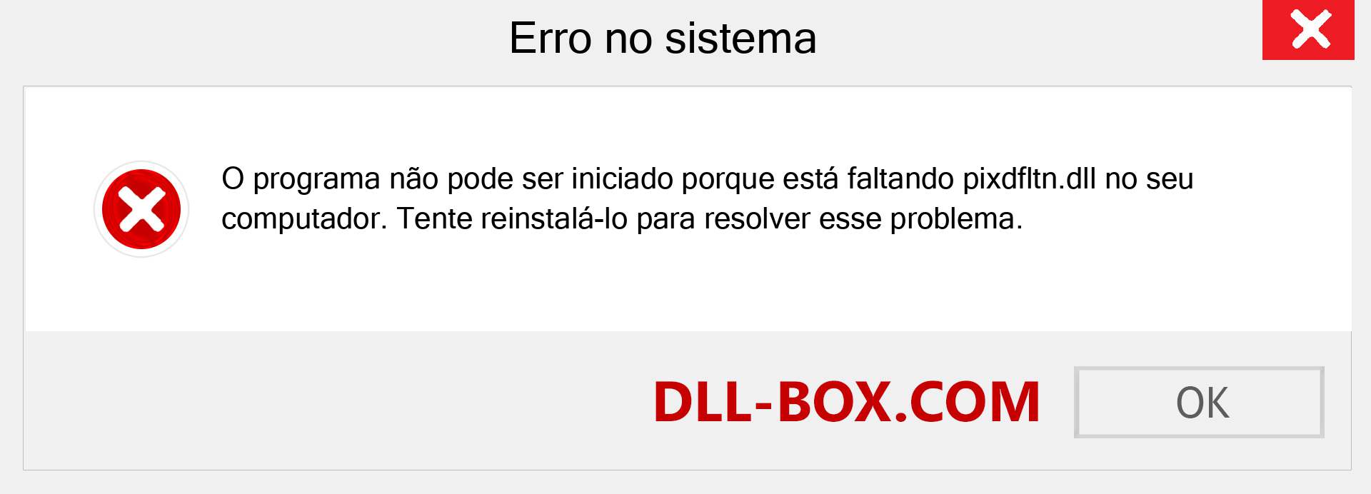 Arquivo pixdfltn.dll ausente ?. Download para Windows 7, 8, 10 - Correção de erro ausente pixdfltn dll no Windows, fotos, imagens